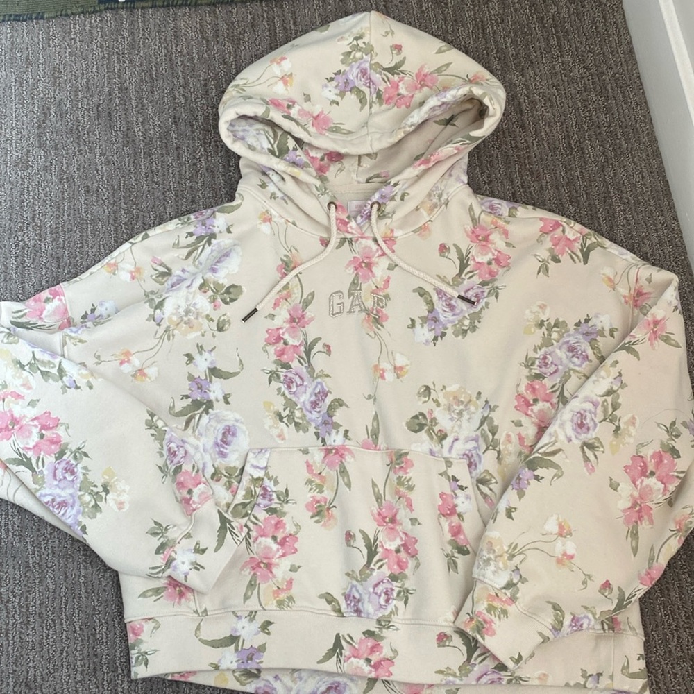 Womens gap x loveshack fancy floral hoodie